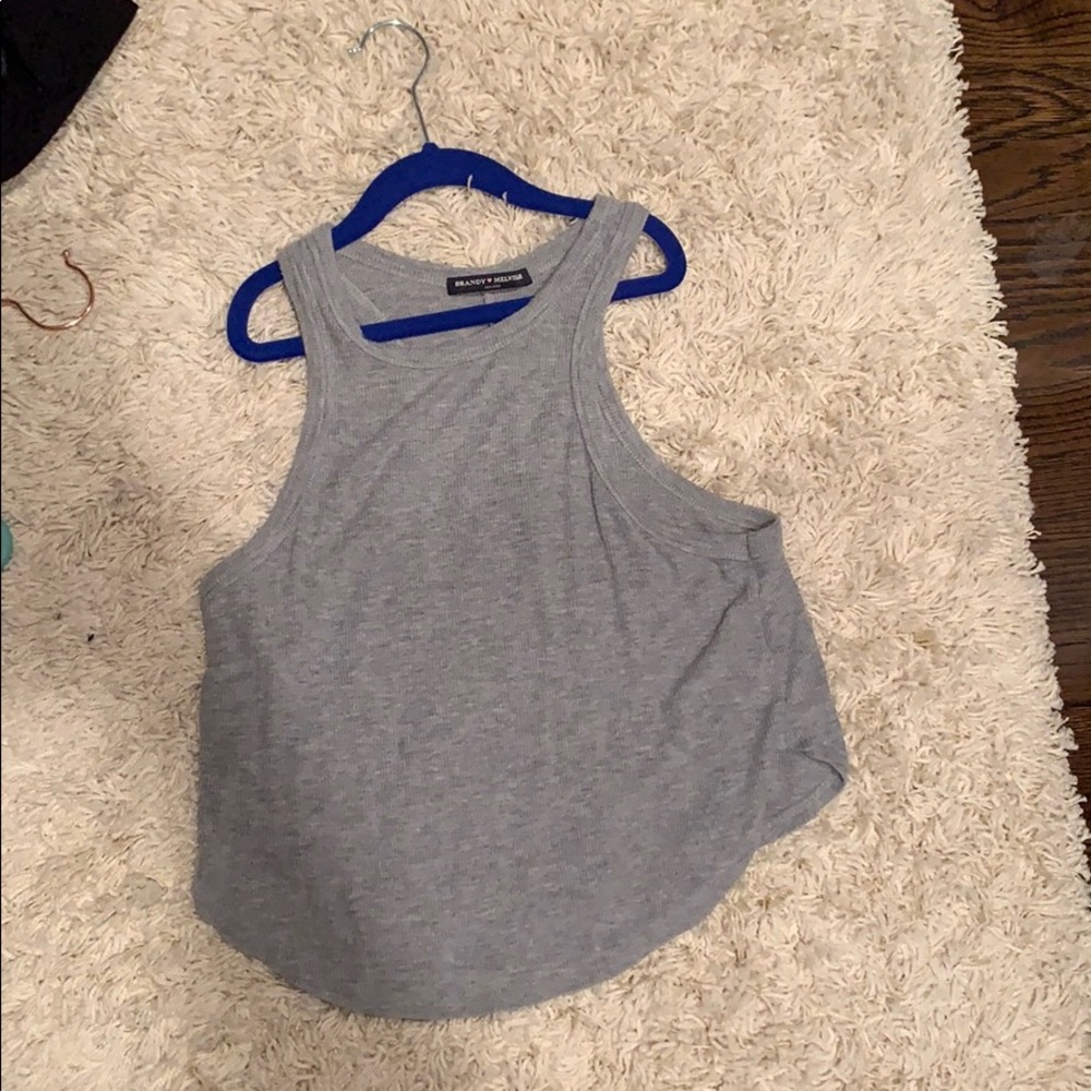 Brandy Melville grey halter tank